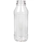 Juice Plastic PET Round Bottle 250ml Clear